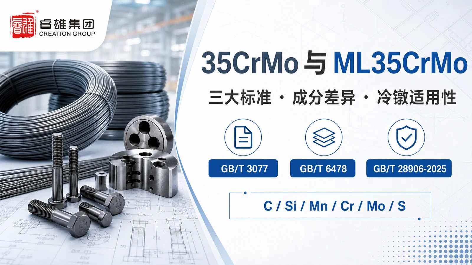 35CrMo和ML35CrMo有什么区别?从标准、成分到冷镦适用性一次讲清