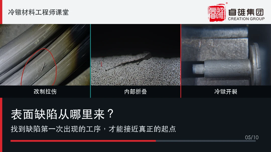 表面欠陥はどこから来るのか?なぜ冷間タップ加工の最終製品まで持ち込まれてしまうのか?