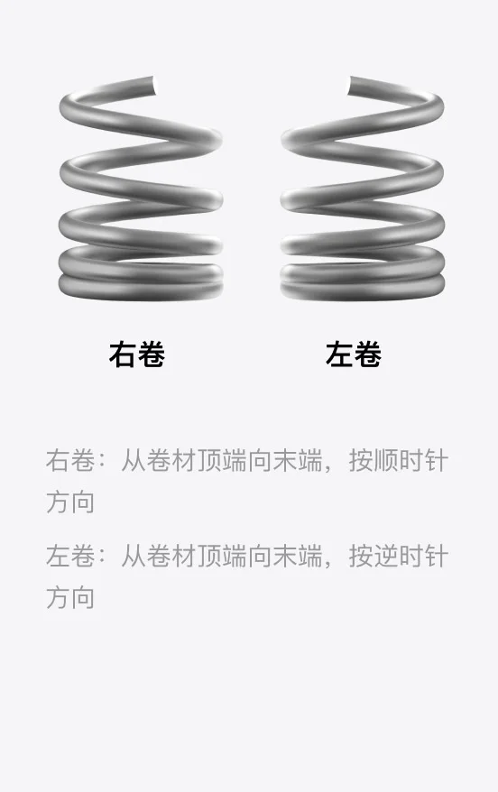 卷材的卷绕方式